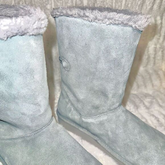 🩶Koolaburra by UGG Shearling Lined Suede Boots | Gray | Cozy Boots🩶 Size 9 - Picture 7 of 9